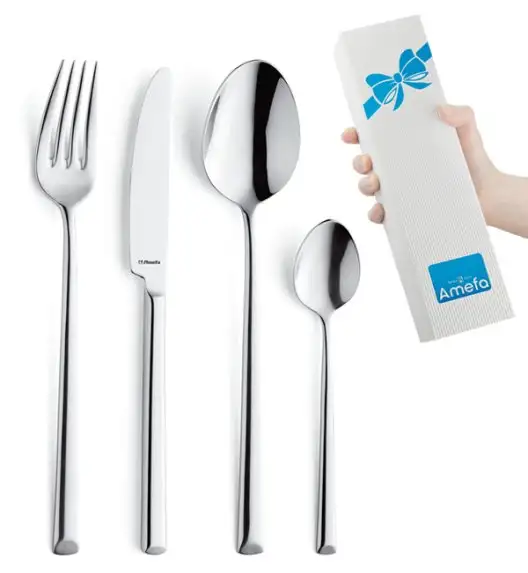 AMEFA METROPOLE LUZ Sztućce UE Komplet 48 el / 12 osób / połysk