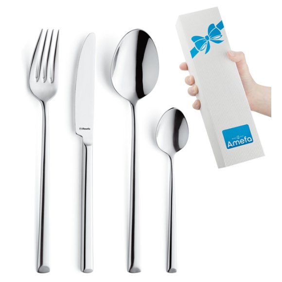 AMEFA METROPOLE LUZ Sztućce UE Komplet 48 el / 12 osób / połysk
