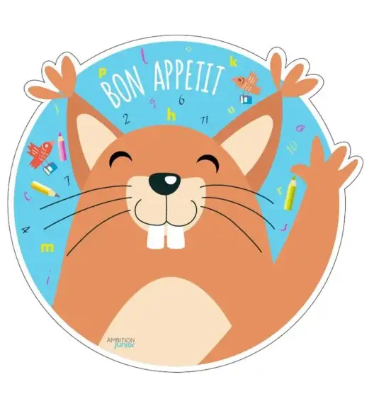 AMBITION JUNIOR ZOSIA Mata stołowa okrągła 33,5 cm