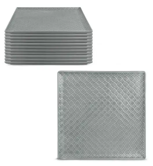 LUBIANA MARRAKESZ K1 12x Talerz obiadowy 25,5 cm / szary 