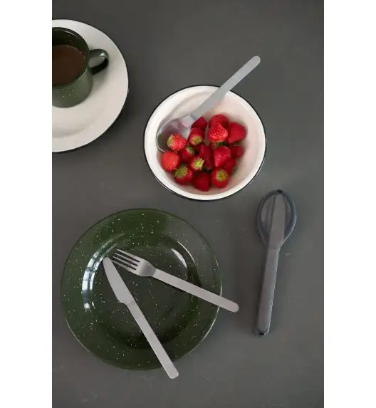 Sagaform zestaw sztućców w etui 3 el /18 cm / stal nierdzewna / tworzywo sztuczne