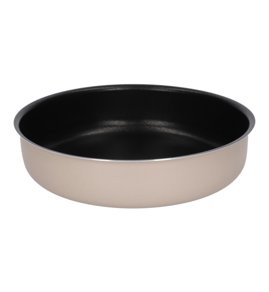 WYPRZEDAŻ! VITTERO Forma aluminiowa okrągła do ciasta 20 cm / beżowa