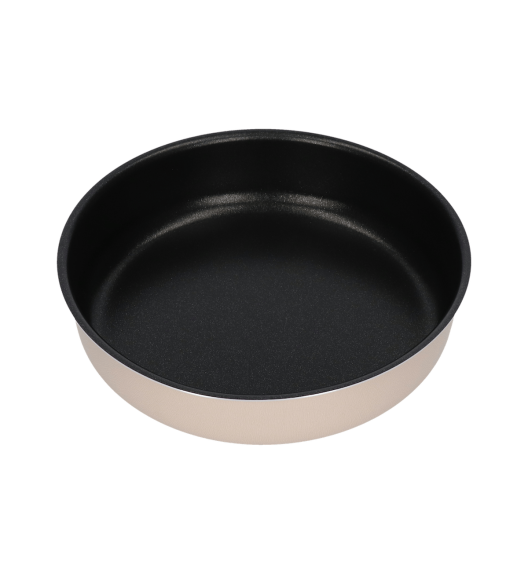 WYPRZEDAŻ! VITTERO Forma aluminiowa okrągła do ciasta 20 cm / beżowa