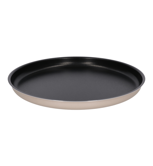 WYPRZEDAŻ! VITTERO Forma aluminiowa okrągła do ciasta 30 cm / niska / beżowa