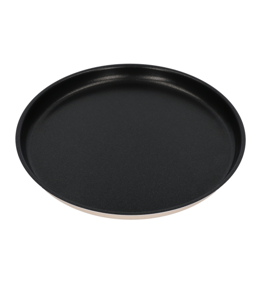 WYPRZEDAŻ! VITTERO Forma aluminiowa okrągła do ciasta 30 cm / niska / beżowa