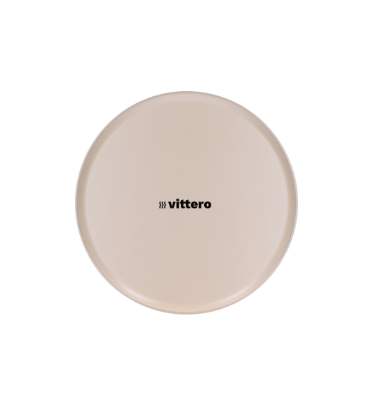 WYPRZEDAŻ! VITTERO Forma aluminiowa okrągła do ciasta 30 cm / niska / beżowa