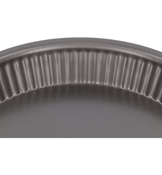 WYPRZEDAŻ! VITTERO Forma stalowa na ciasto kruche 28 cm / czerwona / stal węglowa