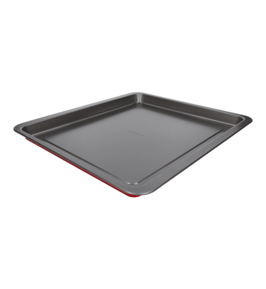 WYPRZEDAŻ! VITTERO Stalowa forma płaska 37 cm / czerwona / stal węglowa