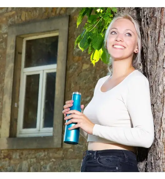 LURCH Termiczna butelka stalowa 0,75 l granatowa perłowa / stal nierdzewna / FreeForm