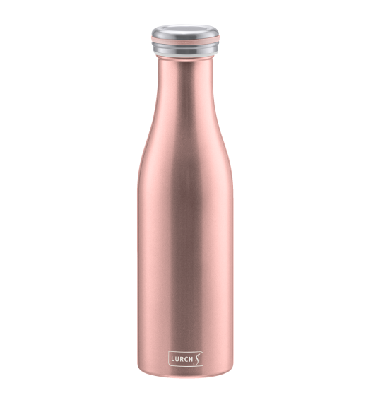 LURCH Termiczna butelka stalowa 0,5 l różowe złoto / stal nierdzewna / FreeForm