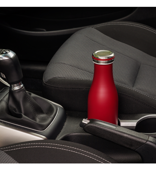 LURCH Termiczna butelka stalowa 0,5 l burgund matowy / stal nierdzewna / FreeForm