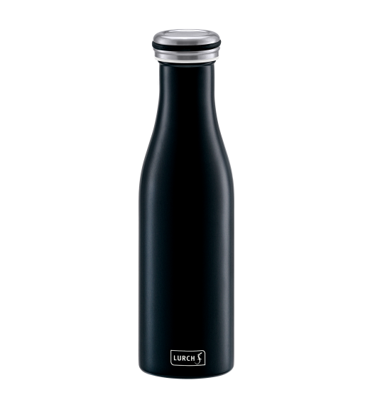 LURCH Termiczna butelka stalowa 0,75 l czarna matowa / stal nierdzewna / FreeForm