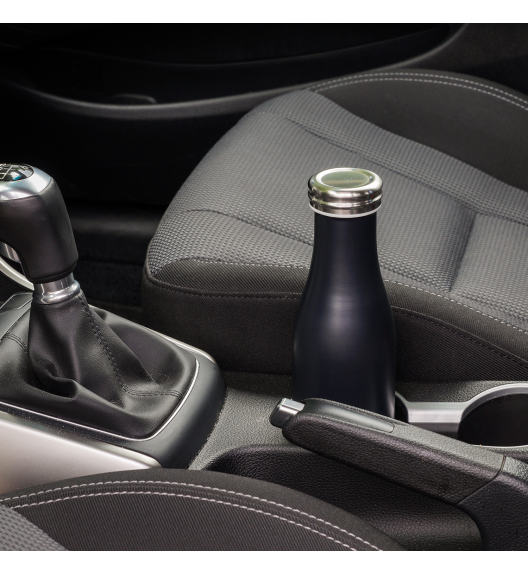 LURCH Termiczna butelka stalowa 0,75 l czarna matowa / stal nierdzewna / FreeForm