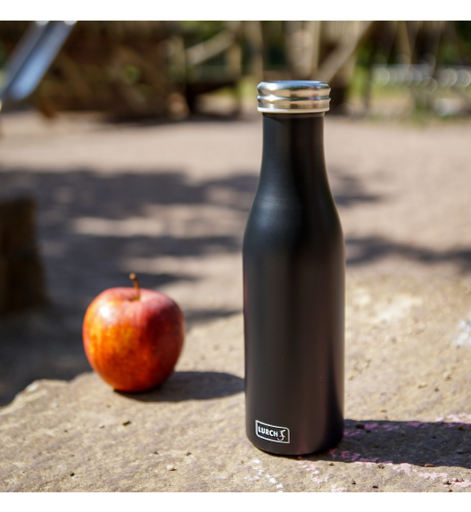 LURCH Termiczna butelka stalowa 0,75 l czarna matowa / stal nierdzewna / FreeForm