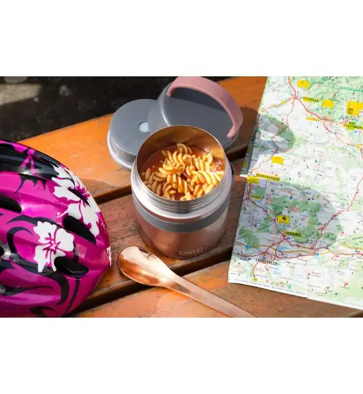LURCH Iso-Pot 2.0 Pojemnik termiczny 0,5l / różowe złoto / stal nierdzewna / FreeForm