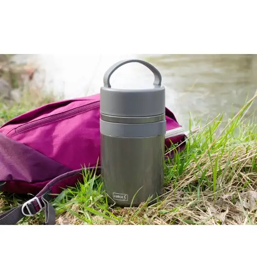 LURCH Iso-Pot 2.0 Pojemnik termiczny 0,5l / antracytowy / stal nierdzewna / FreeForm