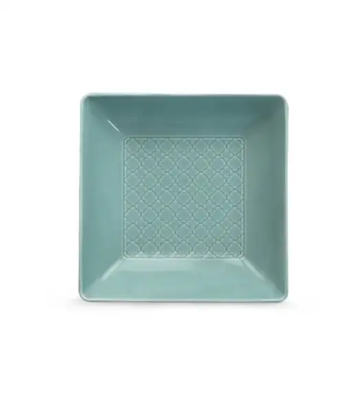 LUBIANA MARRAKESZ MORSKI Talerz głęboki 18 cm / kwadratowy 