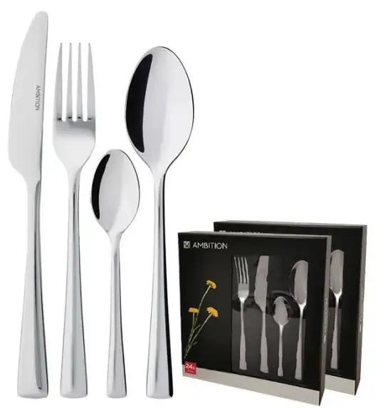 AMBITION SIENA Sztućce Komplet 48 el pudełko / 12 osób