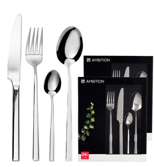 AMBITION COMO Komplet sztućców 48 el dla 12 osób w pudełku