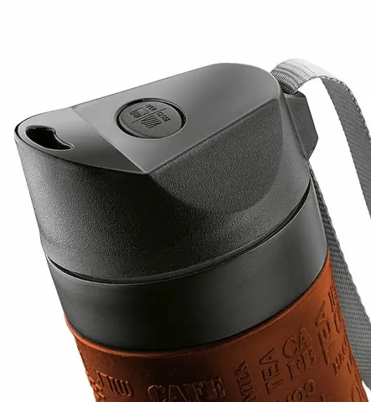 KonigHOFFER FRIZO Kubek termiczny 480 ml  / czarno-brązowy / stal nierdzewna