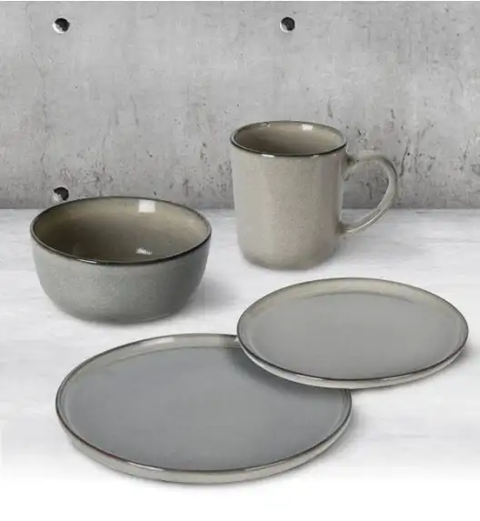 EXCELLENT HOUSEWARE Serwis obiadowo-kawowy 16 el / 4 os / ceramika