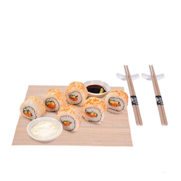 EXCELLENT HOUSEWARE Zestaw do sushi dla dwóch osób 7 el / biały