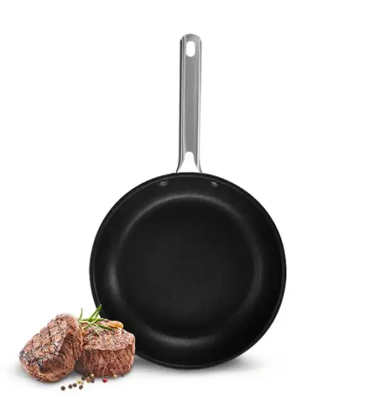 AMBITION ACERO Patelnia 28 cm / powłoka Qualum / stal nierdzewna / indukcja