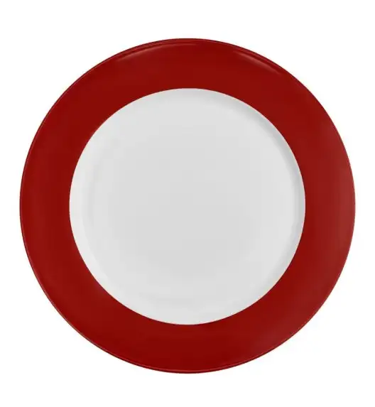 AMBITION AURA RED Serwis obiadowy / talerze 18-elementów dla 6 osób