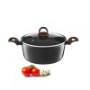 AMBITION DARKWOOD Garnek 28 cm z powłoką Qualum Basic Stone Edition
