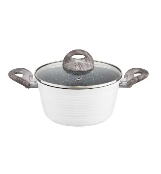 AMBITION WAVY Garnek 28 cm z powłoką Qualum Basic Stone Edition