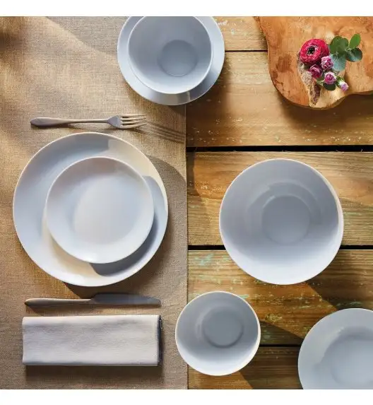 LUMINARC DIWALI GRANIT Komplet obiadowy 19 el dla 6 os / szkło hartowane