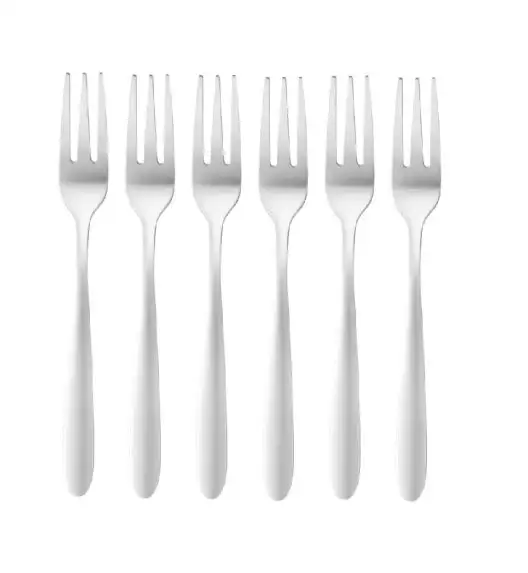 AMBITION ROMA Sztućce zestaw 6 widelczyków do ciasta dla 6 osób / połysk