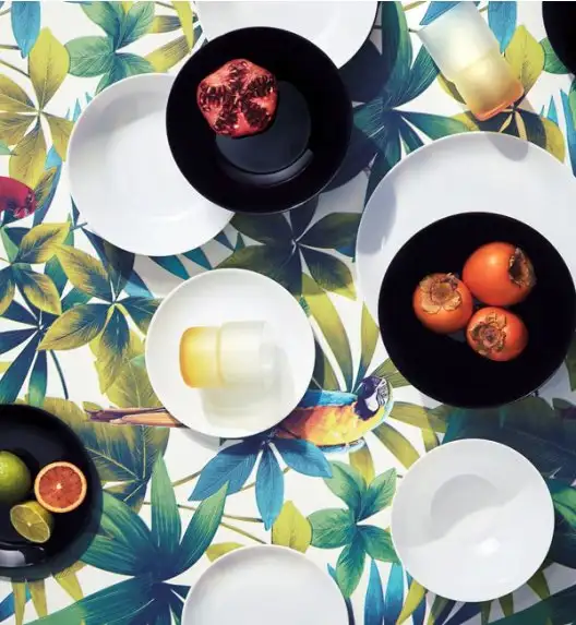 LUMINARC DIWALI BLACK Talerz obiadowy 25 cm / szkło hartowane