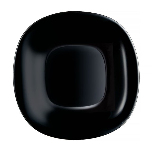 LUMINARC CARINE NEO BLACK Talerz deserowy 19 cm / szkło hartowane