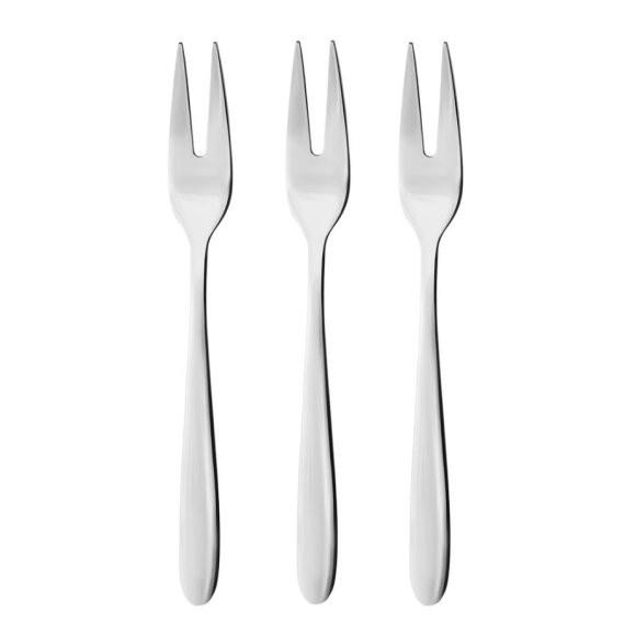 AMBITION ROMA Sztućce zestaw 3 widelczyków do mięsa dla 3 osób / połysk