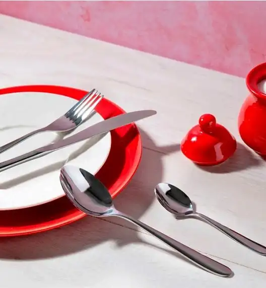 AMBITION ROMA Sztućce zestaw 6 łyżeczek do herbaty dla 6 osób / połysk