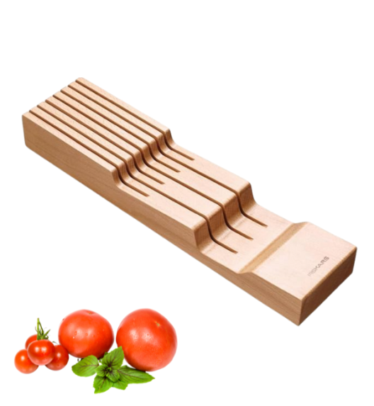 FISKARS 1062890 Drewniany blok na noże do szuflady 