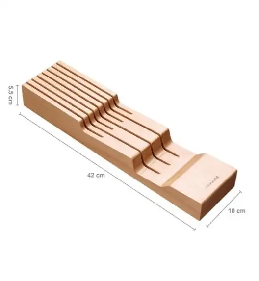 FISKARS 1062890 Drewniany blok na noże do szuflady 