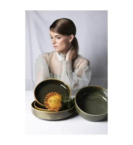 VERLO CANE Talerz płaski 24,5 cm z rantem