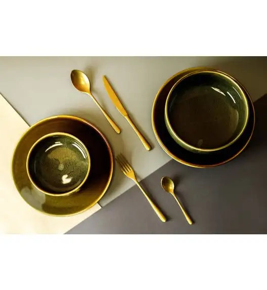 VERLO LUI GOLD Widelec obiadowy LUZ / stal nierdzewna