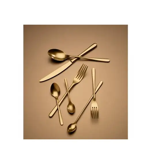 VERLO LUI GOLD Widelec obiadowy LUZ / stal nierdzewna