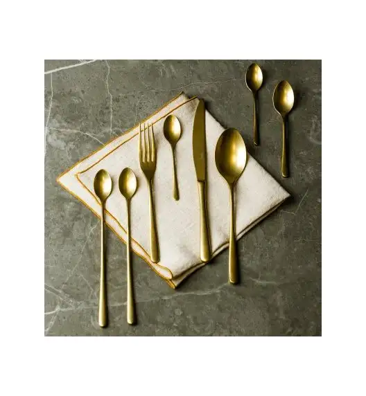 VERLO LUI GOLD Łyżka obiadowa LUZ / stal nierdzewna