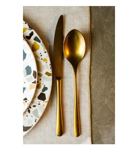 VERLO LUI GOLD Nóż obiadowy LUZ / stal nierdzewna