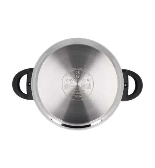 ZWIEGER KLASSIKER Szybkowar 7 l z pokrywką 22 cm / indukcja / stal nierdzewna ANSI 304