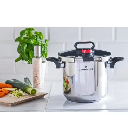 ZWIEGER KLASSIKER Szybkowar 7 l z pokrywką 22 cm / indukcja / stal nierdzewna ANSI 304