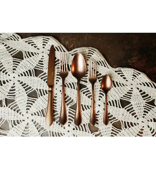 VERLO DESTELLO COPPER Łyżeczka do herbaty LUZ / stal nierdzewna