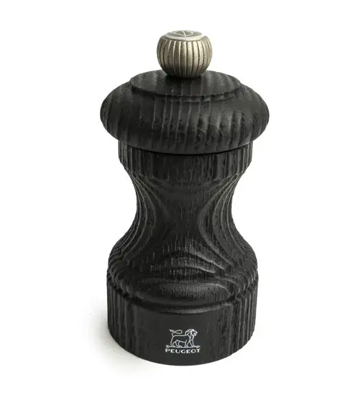 PEUGEOT BISTRO NATURE BLACK Młynek do soli 10 cm / drewno bukowe