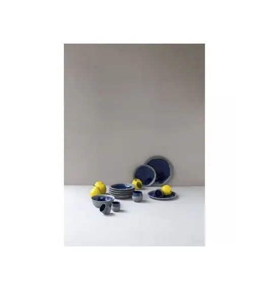 REVOL No.W Talerz płaski 28,5 cm niebieski / glina ceramiczna