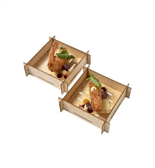 VERLO Naczynie FingerFood 8 cm / 6 szt. / drewno bambusowe