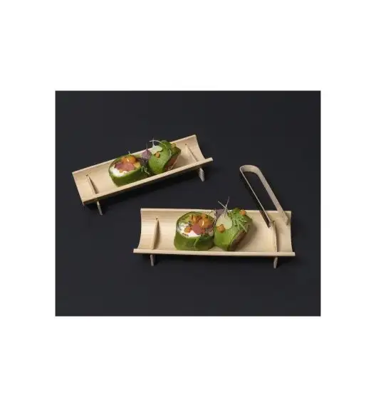 VERLO Naczynie łódeczka FingerFood 15 cm / 6 szt. / drewno bambusowe